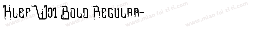 KlefW01 Bold Regular字体转换